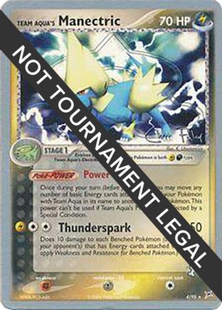 Team Aqua's Manectric - 2004 (Chris Fulop) (4) Holo Rare