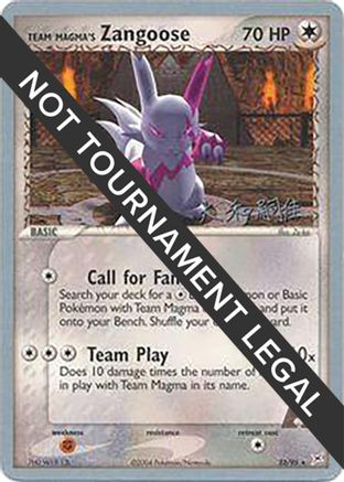 Team Magma's Zangoose - 2004 (Tsuguyoshi Yamato) (23) Rare