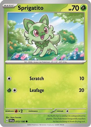 Sprigatito - 013/198 (Mirage Holo) (13) Promo Holofoil