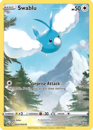 Swablu (GG27)/70 Ultra Rare Holofoil