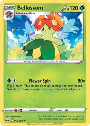 Bellossom (3)/159 Rare Reverse Holofoil