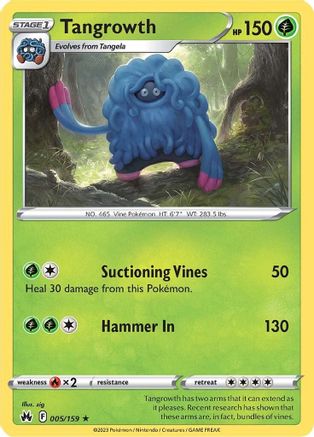 Tangrowth (5)/159 Rare Reverse Holofoil