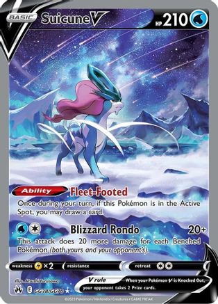 Suicune V (GG38)/70 Ultra Rare Holofoil