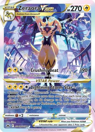 Zeraora VSTAR (GG43)/70 Ultra Rare Holofoil