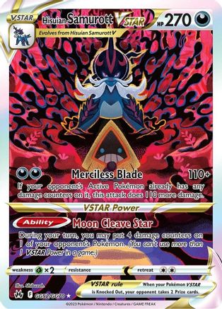 Hisuian Samurott VSTAR (GG52)/70 Ultra Rare Holofoil