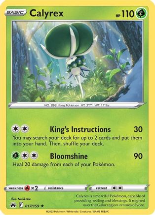 Calyrex (17)/159 Holo Rare Holofoil