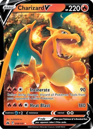 Charizard V (18)/159 Ultra Rare Holofoil