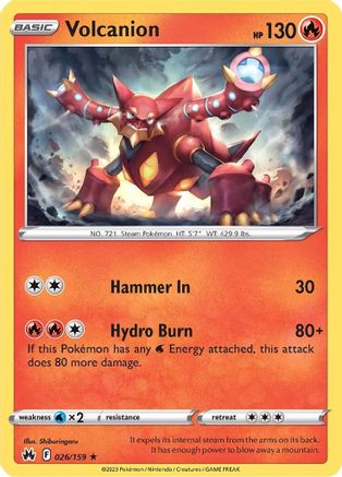 Volcanion (26)/159 Holo Rare Holofoil