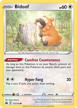 Bidoof (111)/159 Common