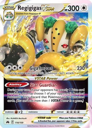 Regigigas VSTAR (114)/159 Ultra Rare Holofoil