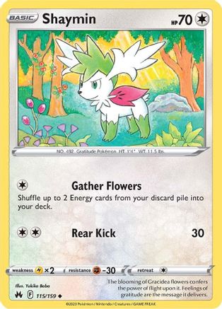 Shaymin (115)/159 Uncommon Reverse Holofoil