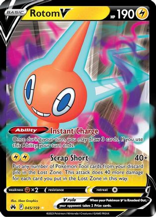 Rotom V (45)/159 Ultra Rare Holofoil