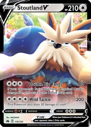 Stoutland V (116)/159 Ultra Rare Holofoil