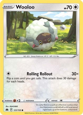 Wooloo (121)/159 Common Reverse Holofoil