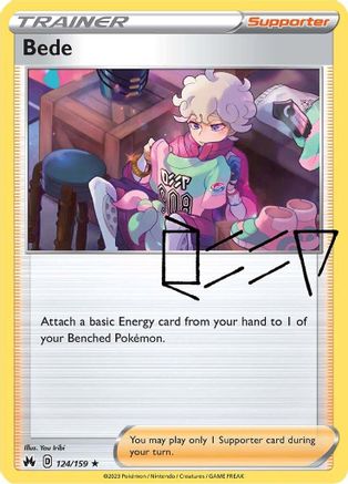 Bede (124)/159 Holo Rare Reverse Holofoil