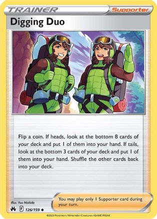 Digging Duo (126)/159 Uncommon Reverse Holofoil