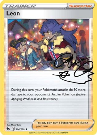 Leon (134)/159 Holo Rare Reverse Holofoil