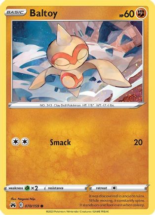 Baltoy (70)/159 Common Reverse Holofoil