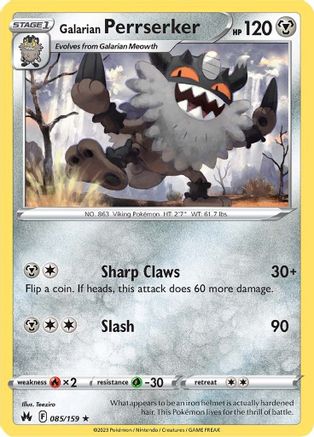 Galarian Perrserker (85)/159 Rare