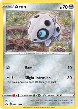 Aron (87)/159 Common Reverse Holofoil