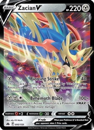 Zacian V (95)/159 Ultra Rare Holofoil