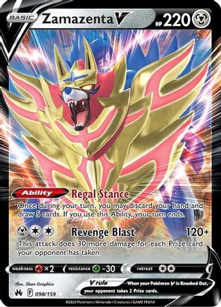 Zamazenta V (98)/159 Ultra Rare Holofoil