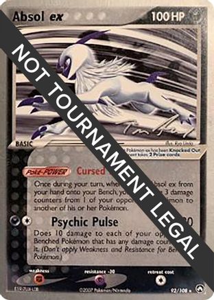 Absol ex - 2007 (Tom Roos) (92) Rare