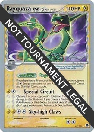 Rayquaza ex (Delta Species) - 2007 (Tom Roos) (97) Rare