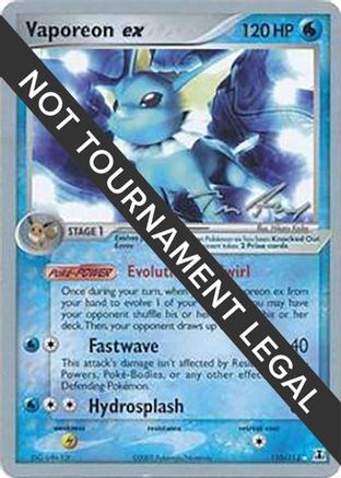Vaporeon ex - 2007 (Tom Roos) (110) Ultra Rare