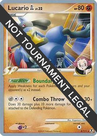 Lucario GL - 2009 (Tsubasa Nakamura) (8) Rare