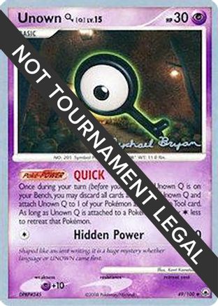 Unown [Q] - 2010 (Mychael Bryan) (49) Uncommon
