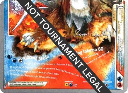 Suicune & Entei Legend LEGEND (95) - 2011 (Ross Cawthon) (95) Holo Rare