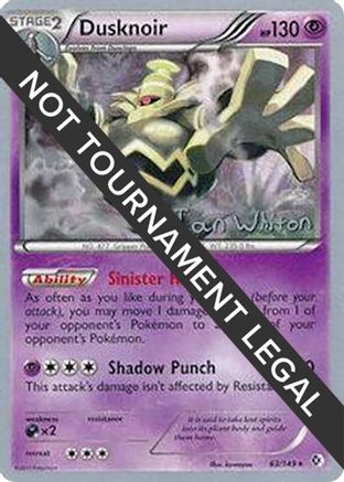 Dusknoir - 2013 (Ian Whiton) (63) Holo Rare