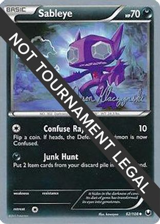 Sableye - 2013 (Jason Klaczynski) (62) Uncommon