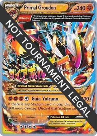 Primal Groudon EX - 2015 (Alejandro Ng-Guzman) (86) Ultra Rare