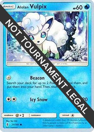 Alolan Vulpix - 2017 (Zachary Bokhari) (21) Common