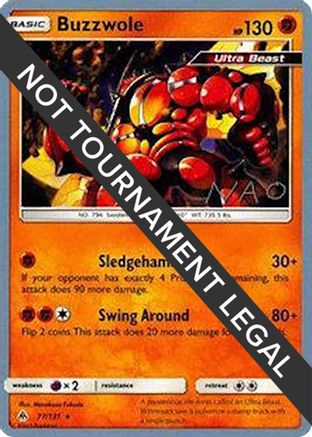 Buzzwole - 2018 (Naohito Inoue) (77) Rare