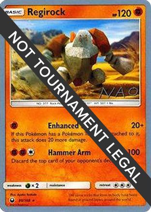 Regirock - 2018 (Naohito Inoue) (80) Rare
