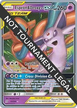 Espeon & Deoxys GX - 2019 (Henry Brand) (72) Ultra Rare