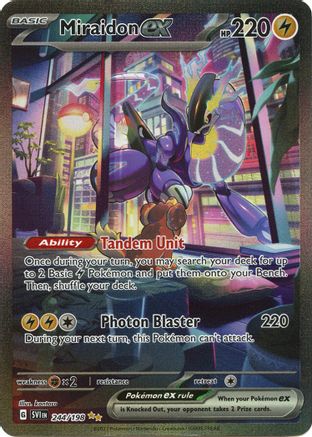 Miraidon ex - 244/198 (244) Special Illustration Rare Holofoil (Cabinet-NM)