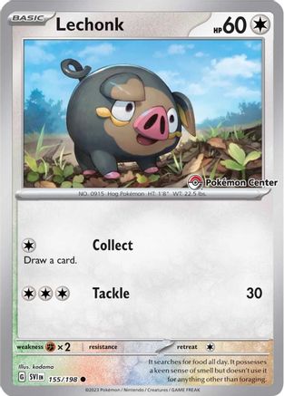 Lechonk (Pokemon Center Exclusive) (155) Common Holofoil