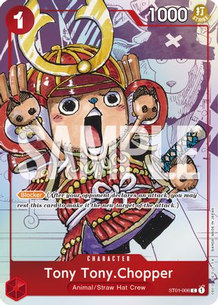 Tony Tony.Chopper - ST01-006 (Alternate Art) (ST01-006) - One Piece Promotion Cards Foil (Cabinet)