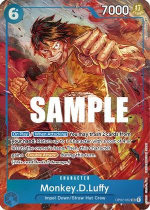 Monkey.D.Luffy (Alternate Art) (OP02-062) - Paramount War Foil (Cabinet-NM)