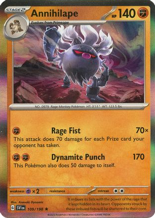 Annihilape (109) Rare Reverse Holofoil