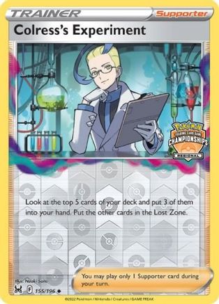 Colress's Experiment (Regional Championships) (155) Promo Reverse Holofoil