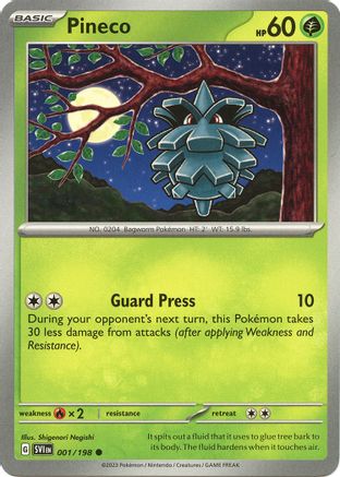 Pineco (1) Common Reverse Holofoil