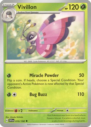 Vivillon (10) Uncommon Reverse Holofoil