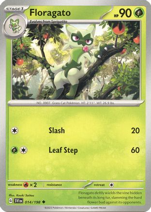 Floragato (14) Uncommon Reverse Holofoil