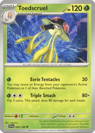 Toedscruel (26) Uncommon Reverse Holofoil