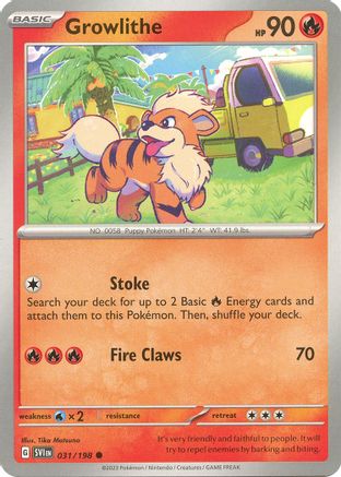 Growlithe - 031/198 (31) Common Reverse Holofoil